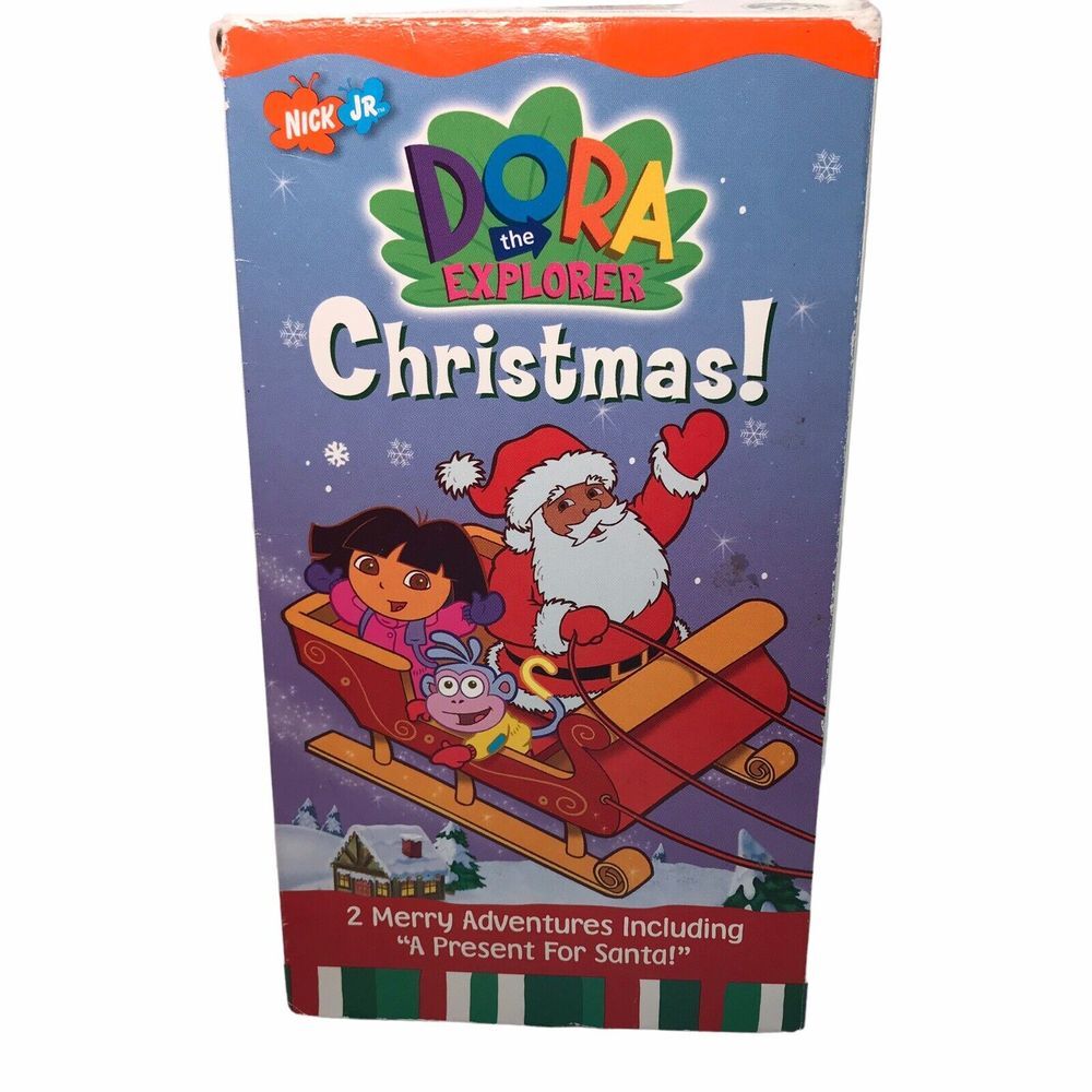 Dora the Explorer Dora's Christmas VHS Cartoon Holiday Santa Nickelodeon Nick Jr
